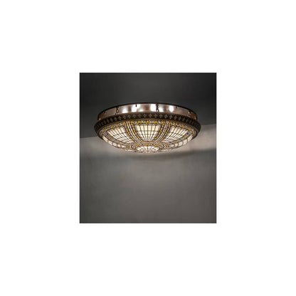 Fleur-de-lis 8 Light 44" Wide Semi-Flush Bowl Ceiling Fixture