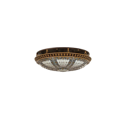 Fleur-de-lis 8 Light 44" Wide Semi-Flush Bowl Ceiling Fixture