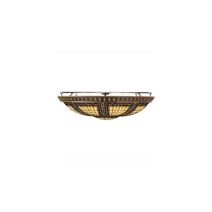 Fleur-de-lis 8 Light 44" Wide Semi-Flush Bowl Ceiling Fixture