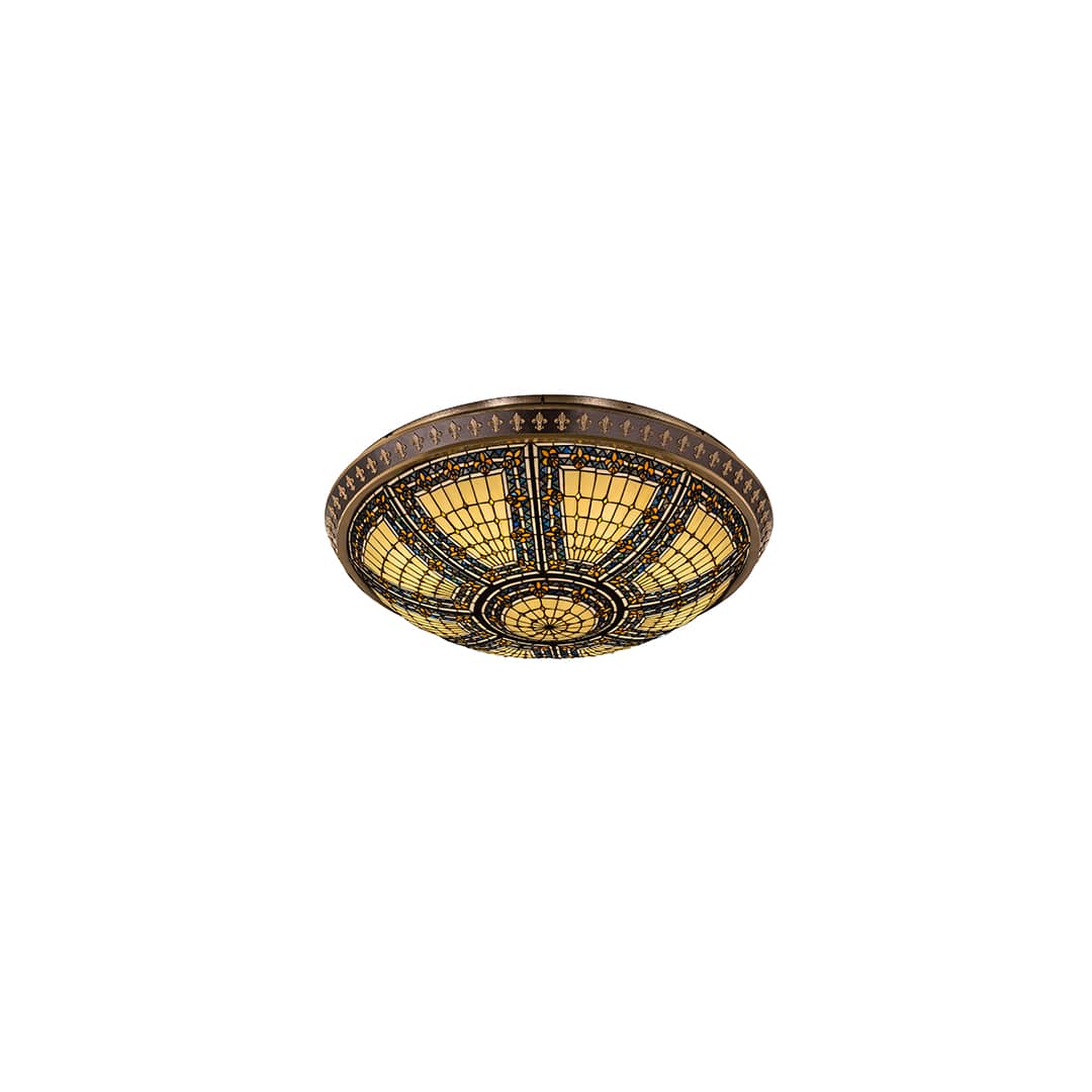 Fleur-de-lis 8 Light 44" Wide Semi-Flush Bowl Ceiling Fixture
