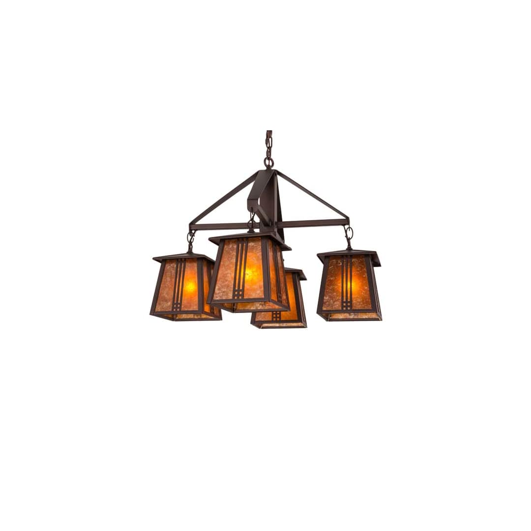Prairie Loft 4 Light 28" Wide Chandelier