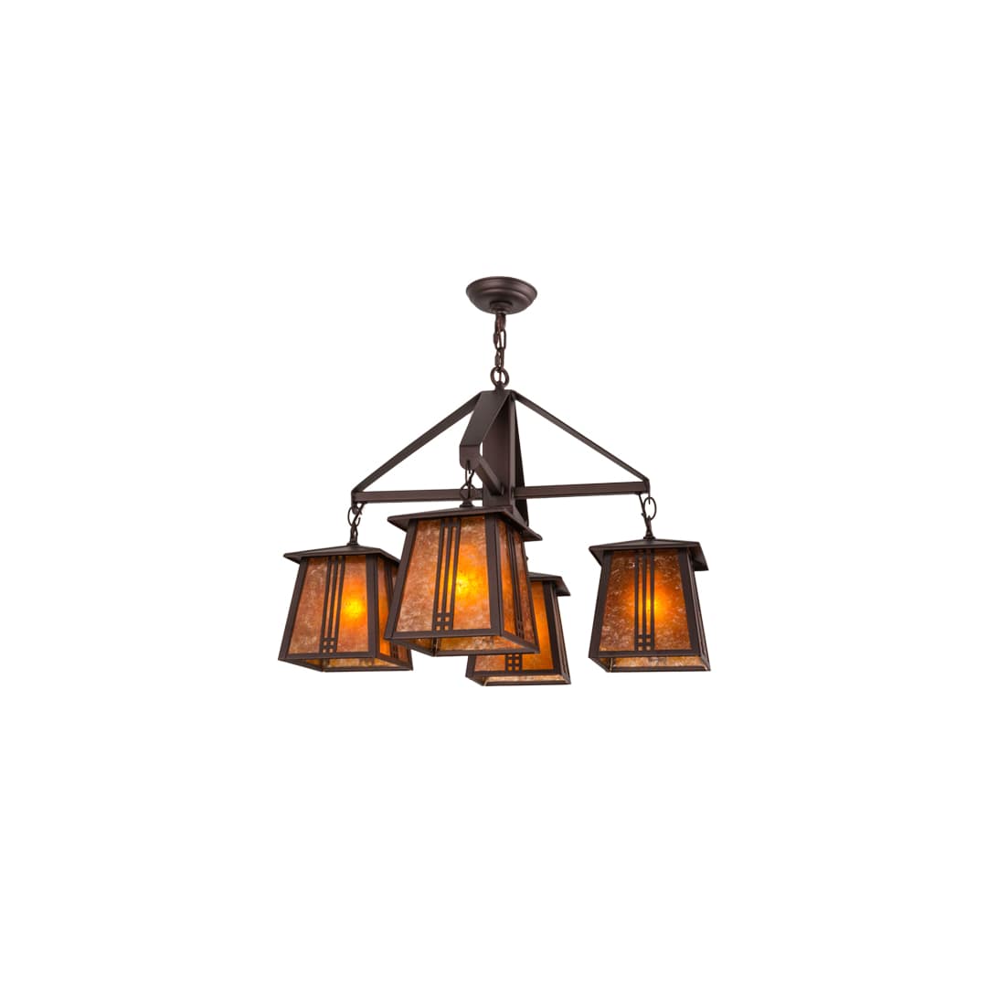 Prairie Loft 4 Light 28" Wide Chandelier