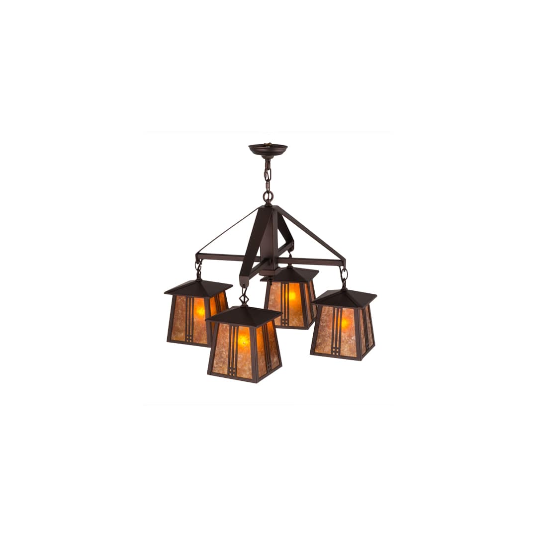 Prairie Loft 4 Light 28" Wide Chandelier