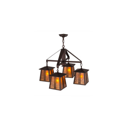 Prairie Loft 4 Light 28" Wide Chandelier