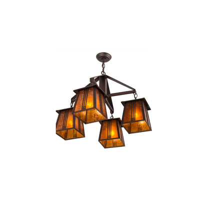 Prairie Loft 4 Light 28" Wide Chandelier