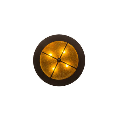 Teepee with Running Horses 4 Light 24" Wide Pendant