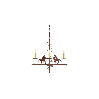Cowboy 4 Light 26" Wide Taper Candle Style Chandelier