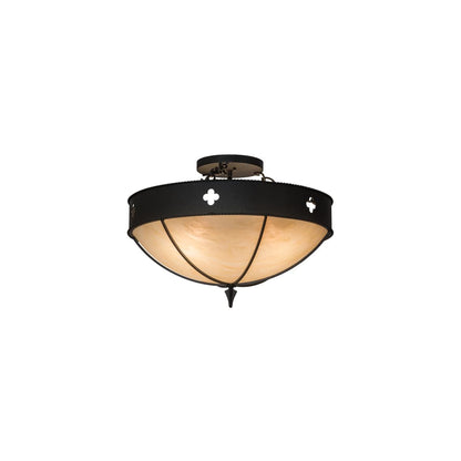 Sabrina 4 Light 24" Wide Semi-Flush Bowl Ceiling Fixture