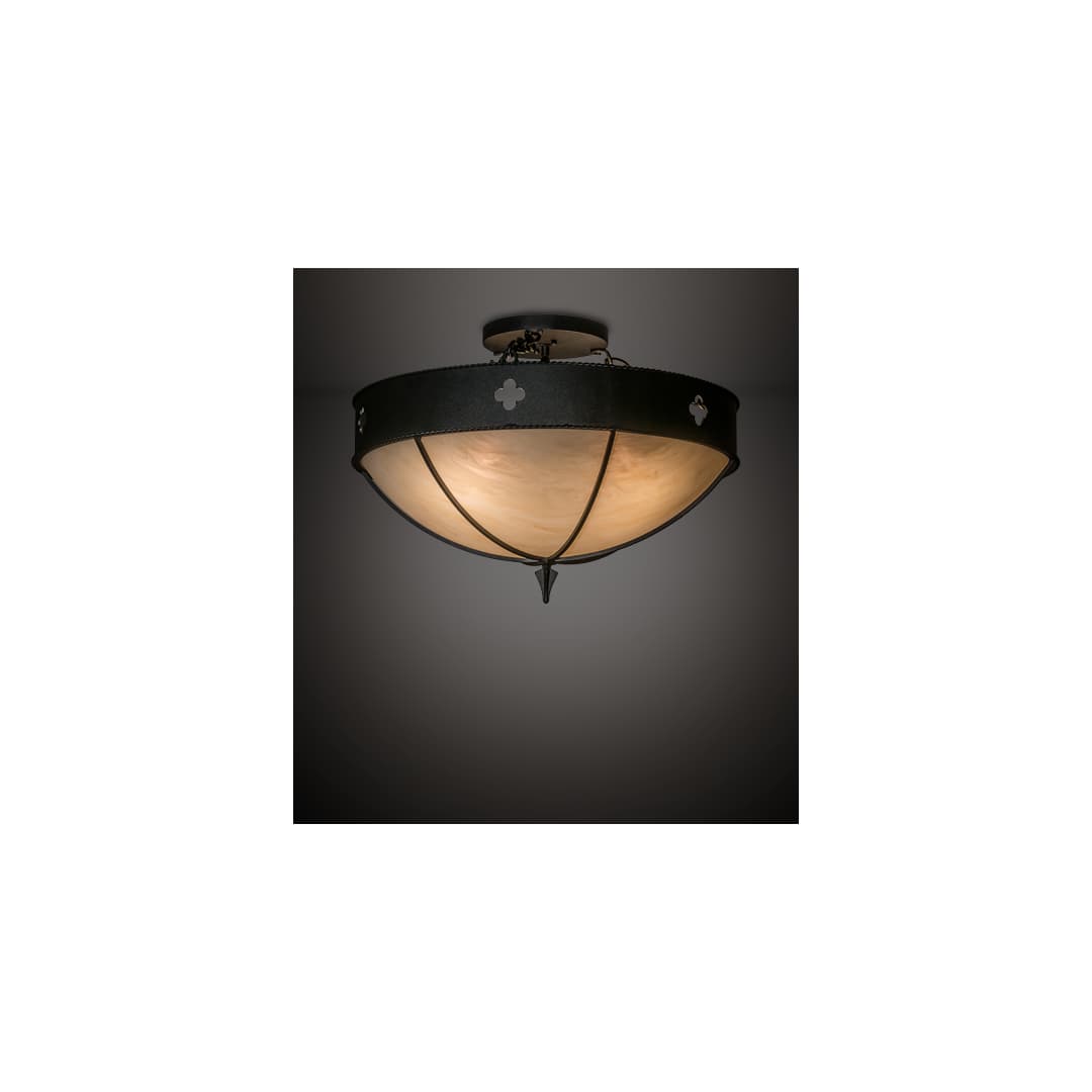 Sabrina 4 Light 24" Wide Semi-Flush Bowl Ceiling Fixture