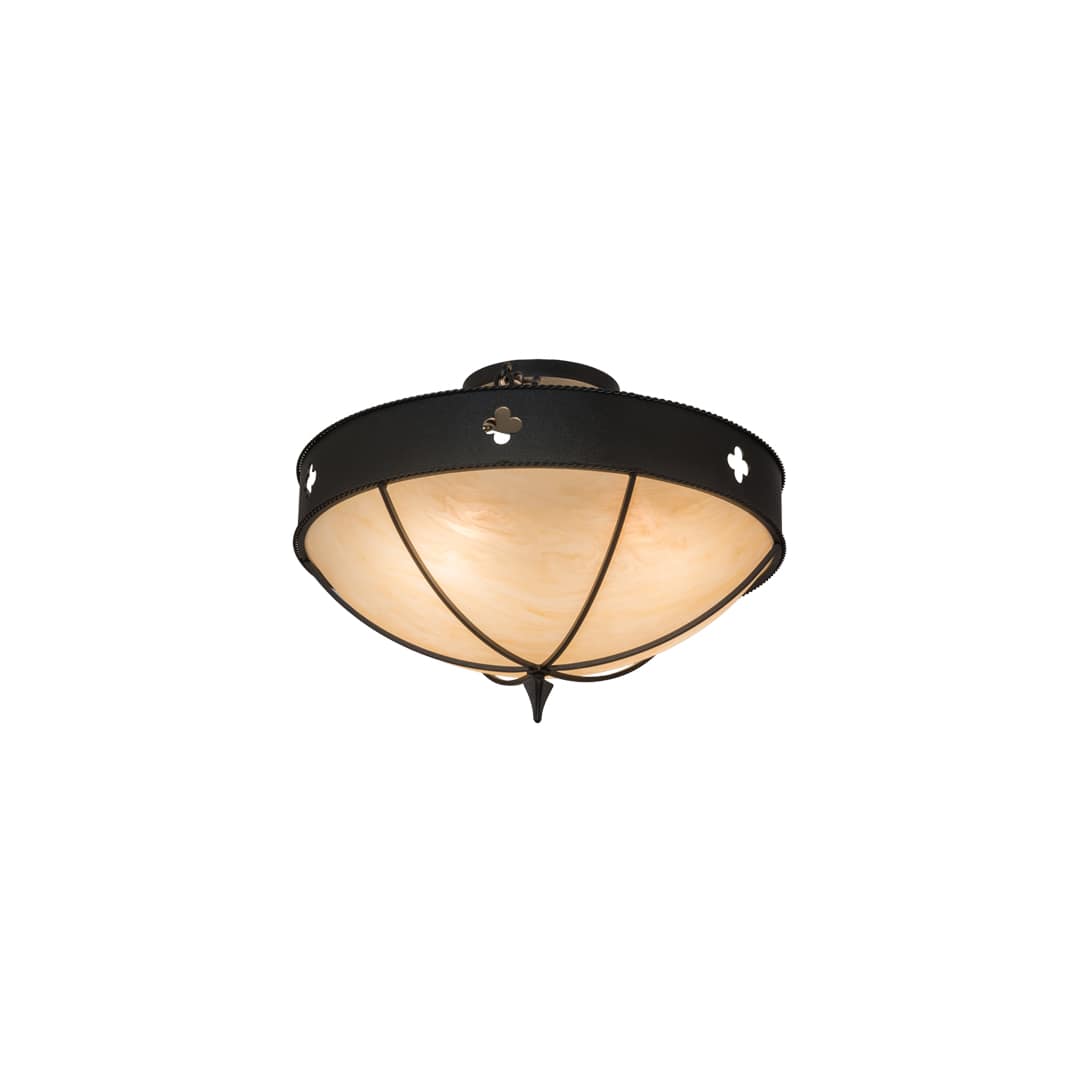 Sabrina 4 Light 24" Wide Semi-Flush Bowl Ceiling Fixture