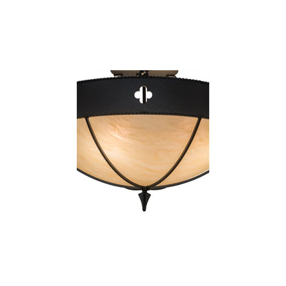 Sabrina 4 Light 24" Wide Semi-Flush Bowl Ceiling Fixture