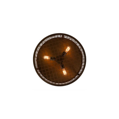 Paloma Golpe 3 Light 24" Wide Flush Mount Drum Ceiling Fixture