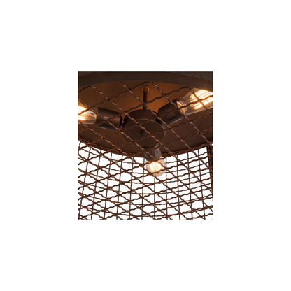 Paloma Golpe 3 Light 24" Wide Flush Mount Drum Ceiling Fixture