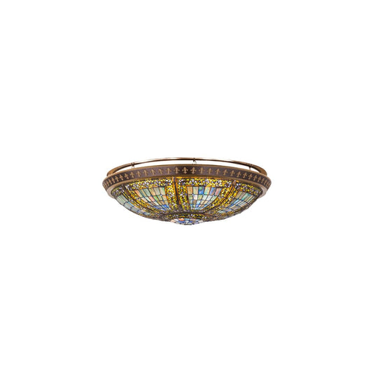 Fleur-de-lis 8 Light 47" Wide Semi-Flush Bowl Ceiling Fixture