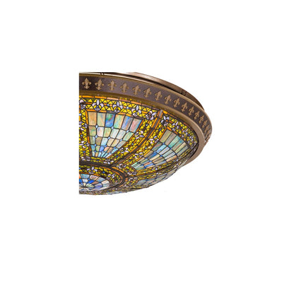 Fleur-de-lis 8 Light 47" Wide Semi-Flush Bowl Ceiling Fixture