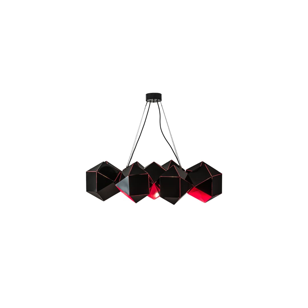 Vierzehn 9 Light 27" Wide Abstract Linear Pendant