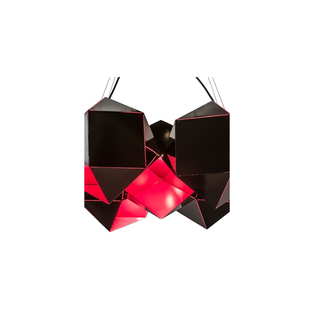 Vierzehn 9 Light 27" Wide Abstract Linear Pendant