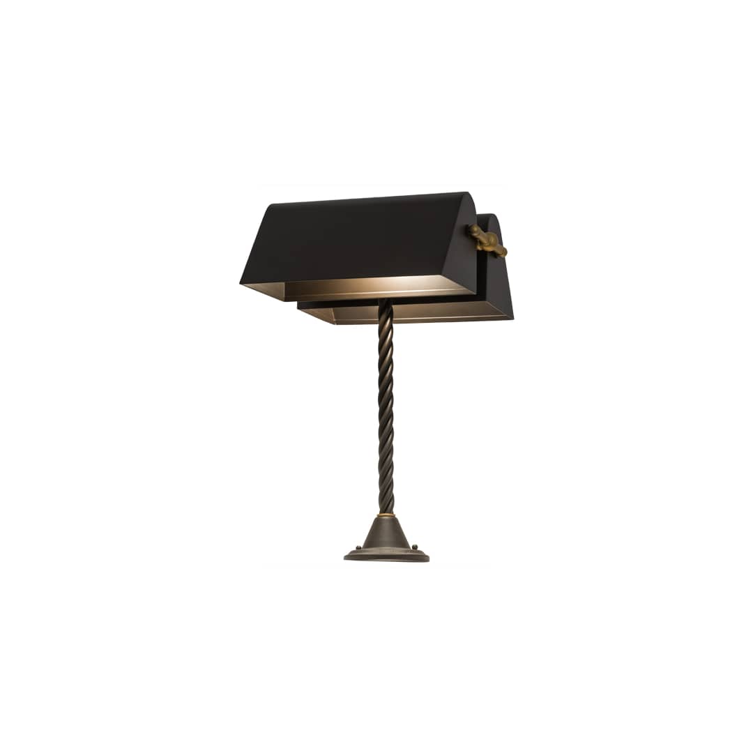 Belmont Bankers Lamp 2 Light 21" Tall Buffet Table Lamp