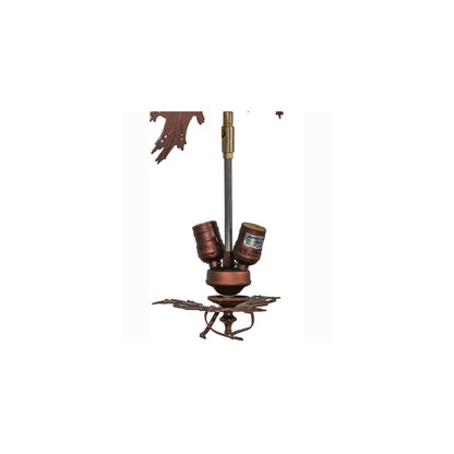 Greenbriar Oak 9 Light 34" Wide Taper Candle Style Chandelier