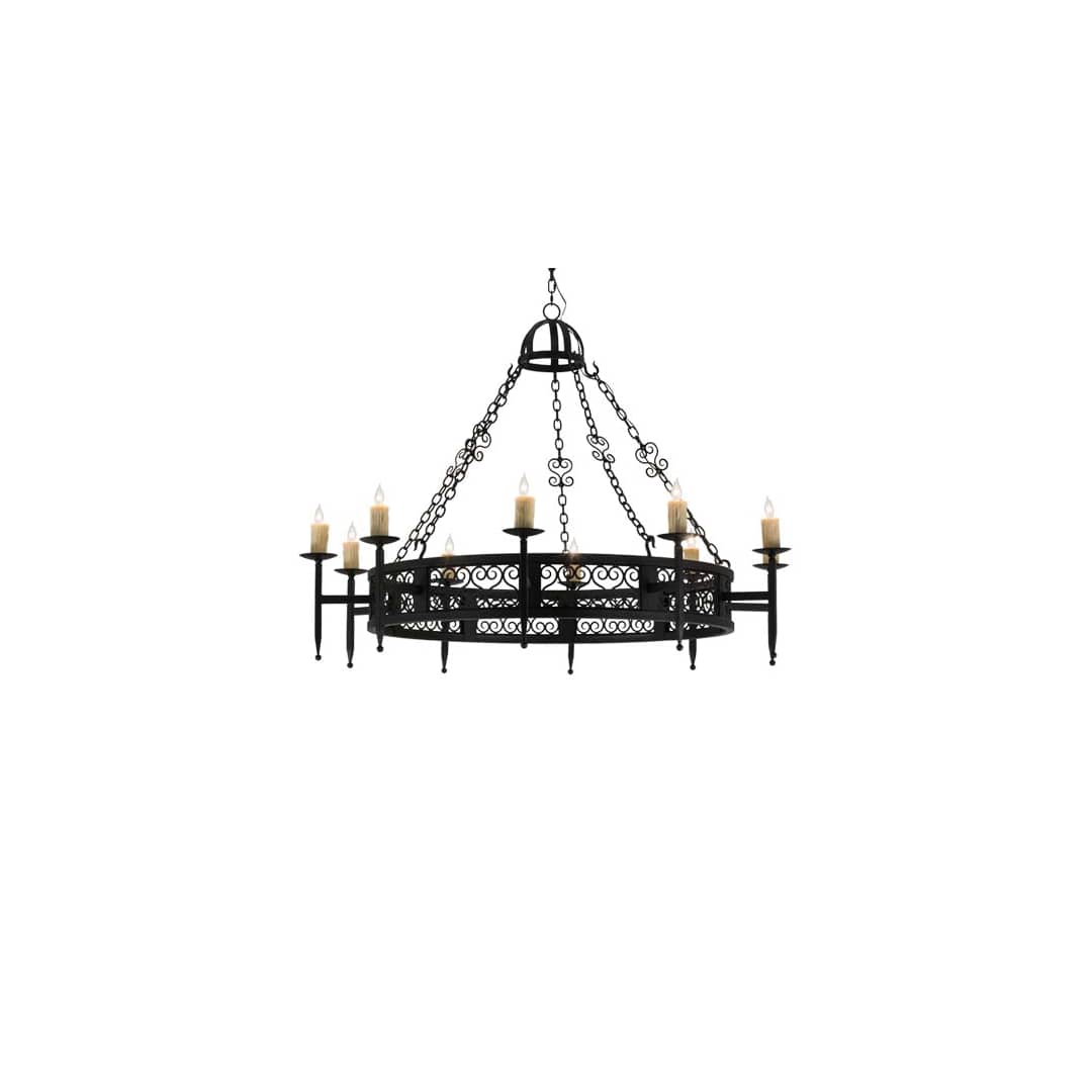 Toscano 10 Light 60" Wide Taper Candle Style Chandelier
