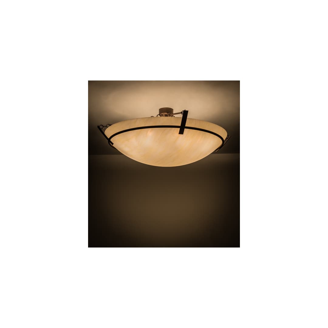 Covina 8 Light 47" Wide Semi-Flush Bowl Ceiling Fixture