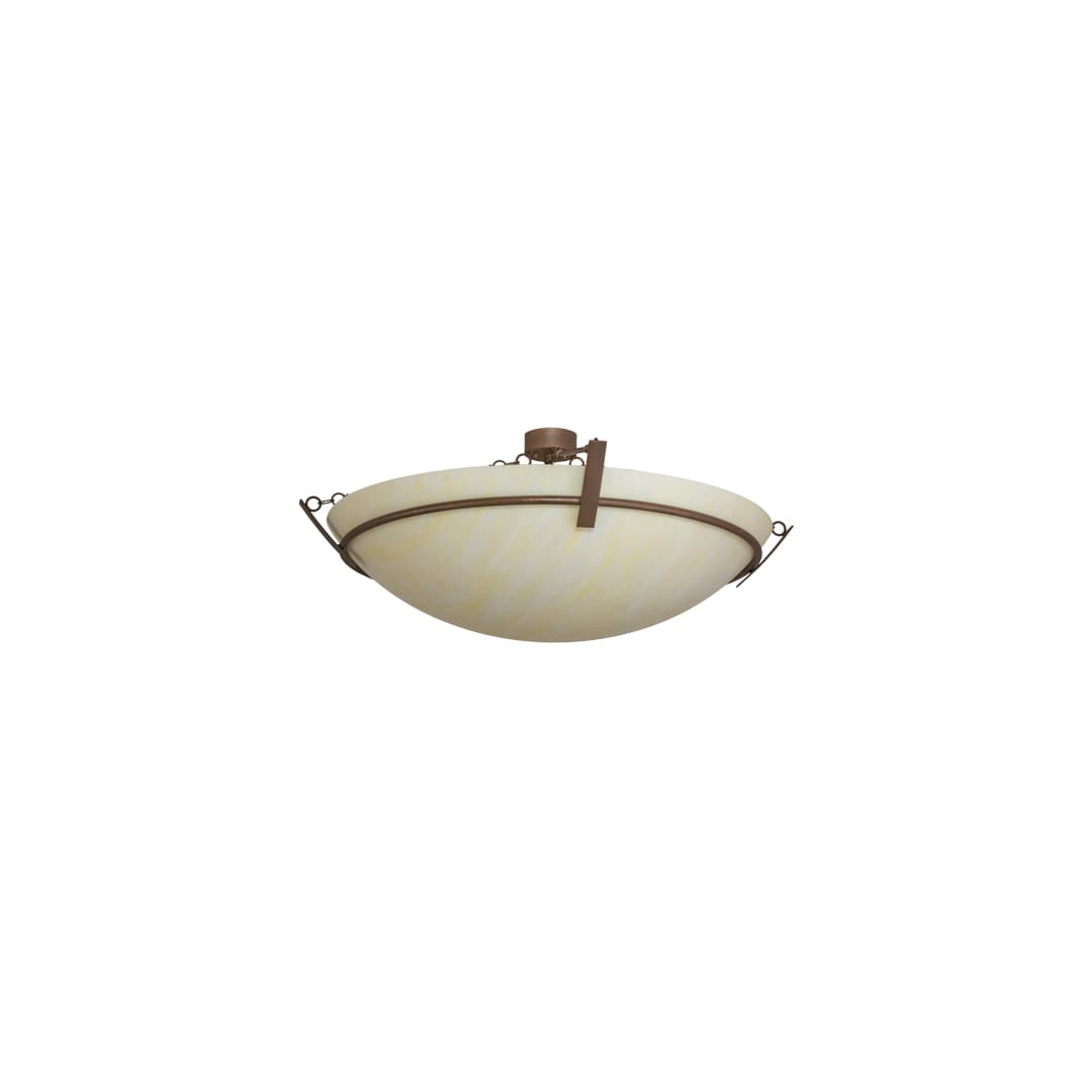 Covina 8 Light 47" Wide Semi-Flush Bowl Ceiling Fixture