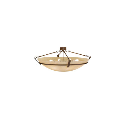 Covina 8 Light 47" Wide Semi-Flush Bowl Ceiling Fixture