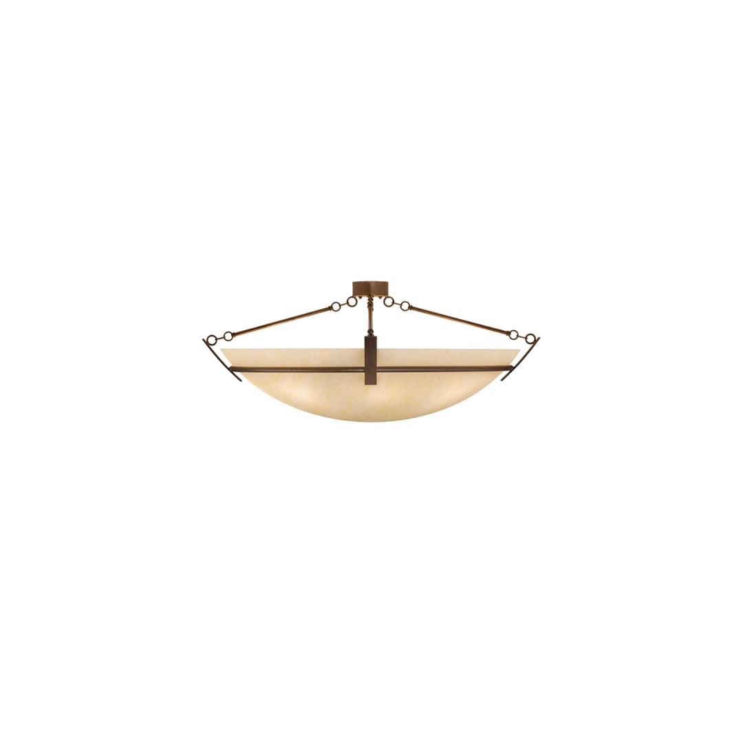 Covina 8 Light 47" Wide Semi-Flush Bowl Ceiling Fixture