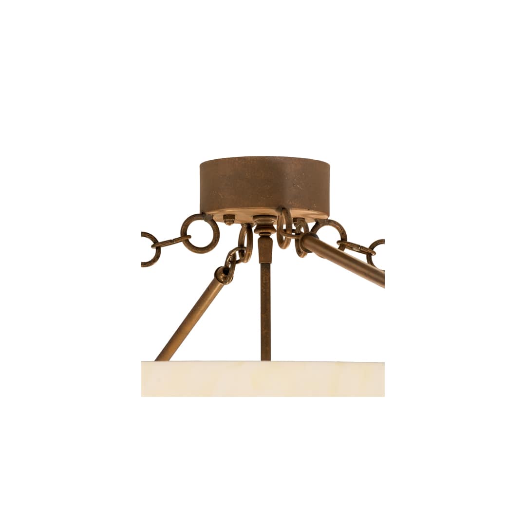 Covina 8 Light 47" Wide Semi-Flush Bowl Ceiling Fixture