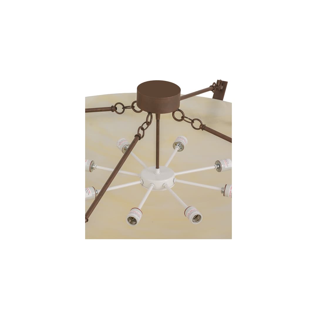 Covina 8 Light 47" Wide Semi-Flush Bowl Ceiling Fixture