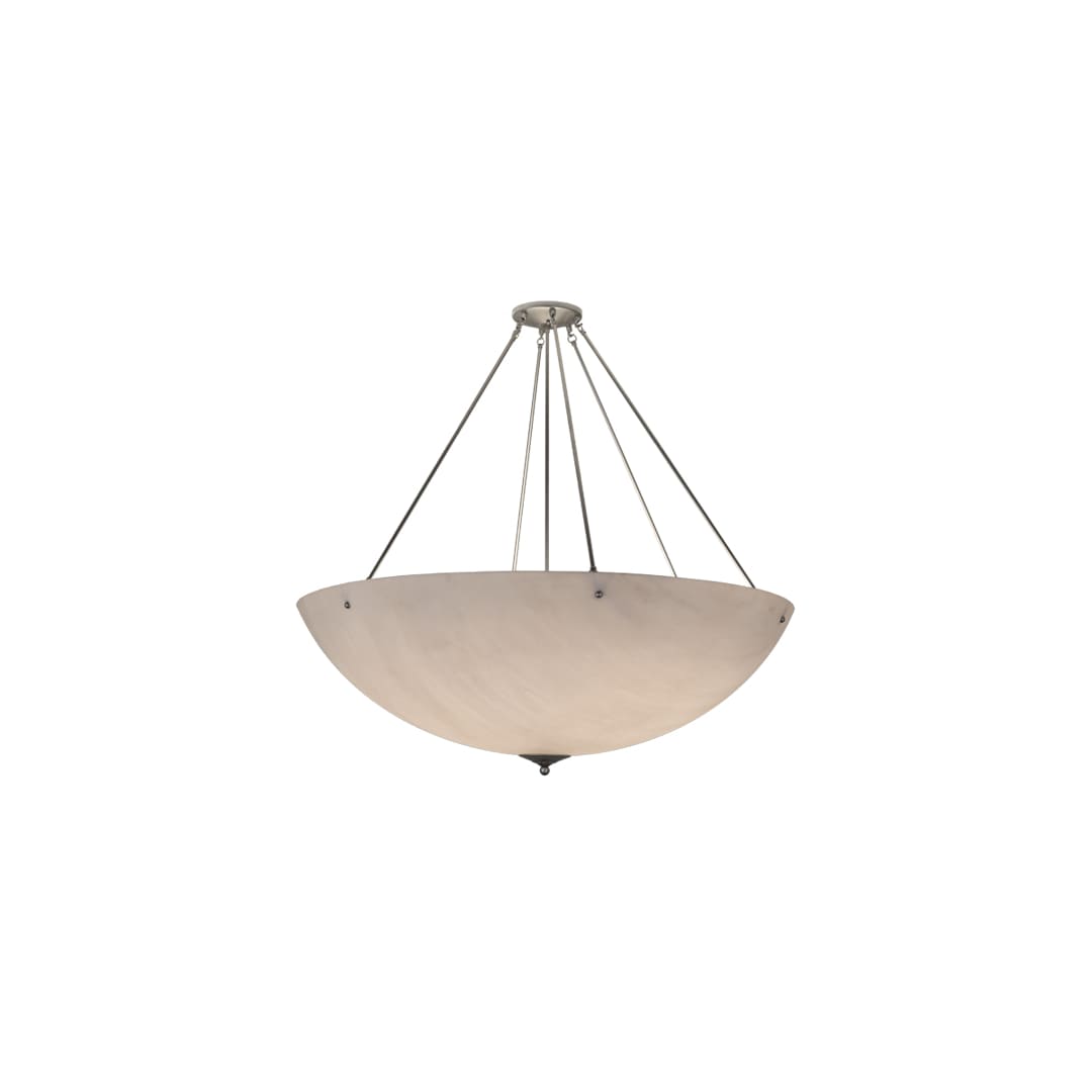 Madison 8 Light 48" Wide Semi-Flush Bowl Ceiling Fixture - Nickel Finish