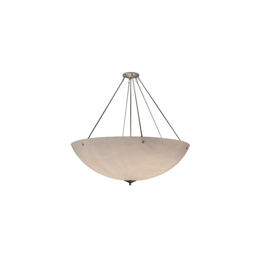 Madison 8 Light 48" Wide Semi-Flush Bowl Ceiling Fixture - Nickel Finish