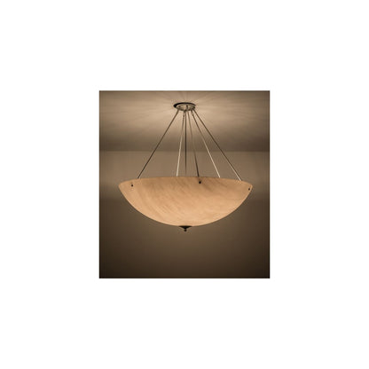 Madison 8 Light 48" Wide Semi-Flush Bowl Ceiling Fixture - Nickel Finish