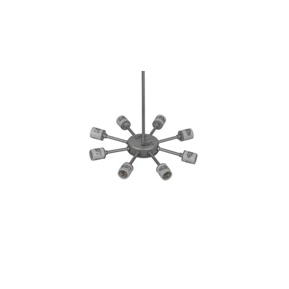 Madison 8 Light 48" Wide Semi-Flush Bowl Ceiling Fixture - Nickel Finish
