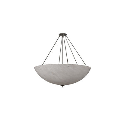 Madison 8 Light 48" Wide Semi-Flush Bowl Ceiling Fixture - Nickel Finish