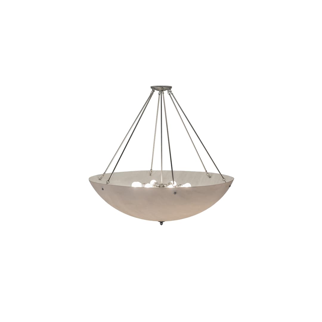 Madison 8 Light 48" Wide Semi-Flush Bowl Ceiling Fixture - Nickel Finish