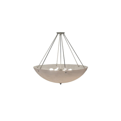 Madison 8 Light 48" Wide Semi-Flush Bowl Ceiling Fixture - Nickel Finish