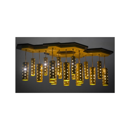 Emmentaler 25 Light 28" Wide Abstract Multi Light Pendant