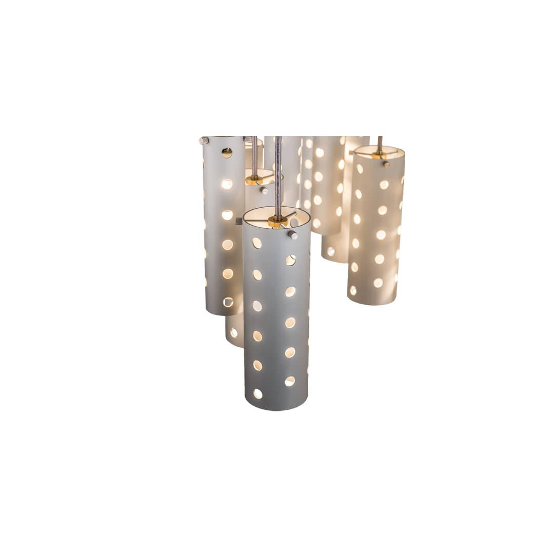 Emmentaler 25 Light 39" Wide Abstract Multi Light Pendant