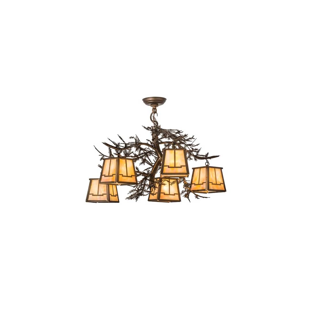 Pine Branch 5 Light 29" Wide Chandelier