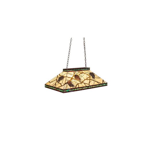 Pinecone Mission 3 Light 18" Wide Linear Pendant