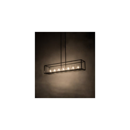 Affinity Island 7 Light 12" Wide Taper Candle Linear Pendant