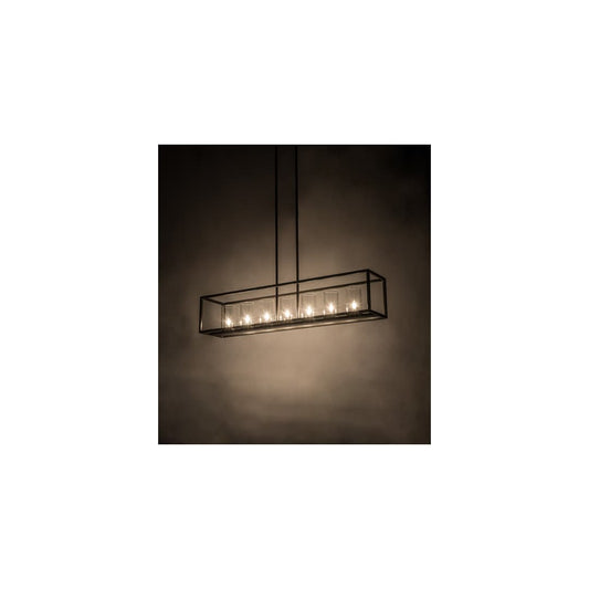 Affinity Island 7 Light 12" Wide Taper Candle Linear Pendant