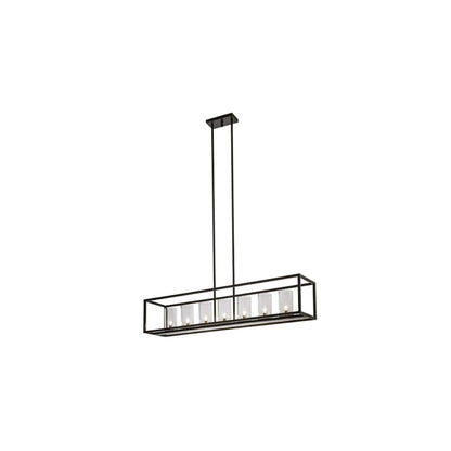 Affinity Island 7 Light 12" Wide Taper Candle Linear Pendant