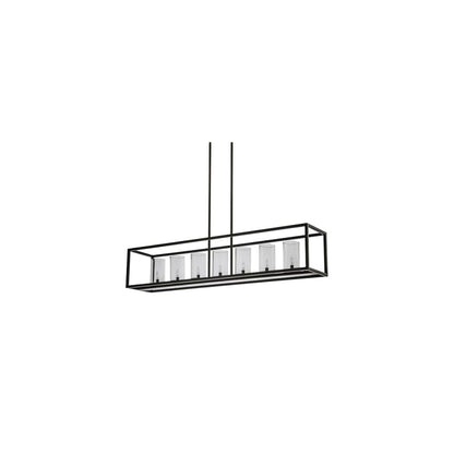 Affinity Island 7 Light 12" Wide Taper Candle Linear Pendant