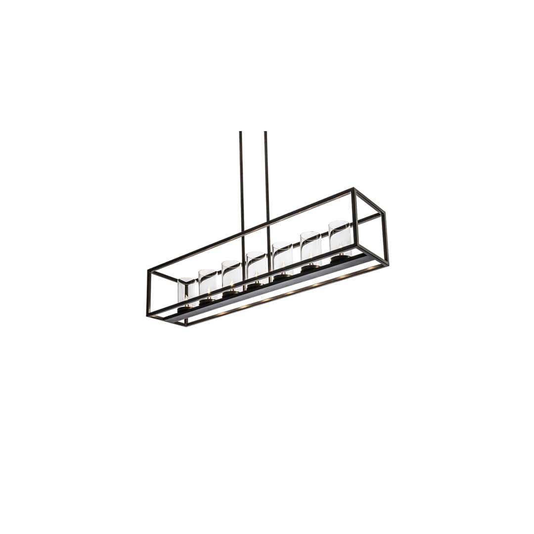 Affinity Island 7 Light 12" Wide Taper Candle Linear Pendant