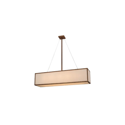 Quadrato 5 Light 12" Wide Linear Pendant
