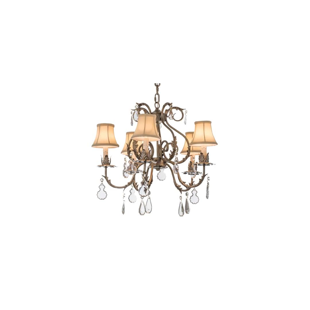 Chantilly 5 Light 24" Wide Crystal Chandelier
