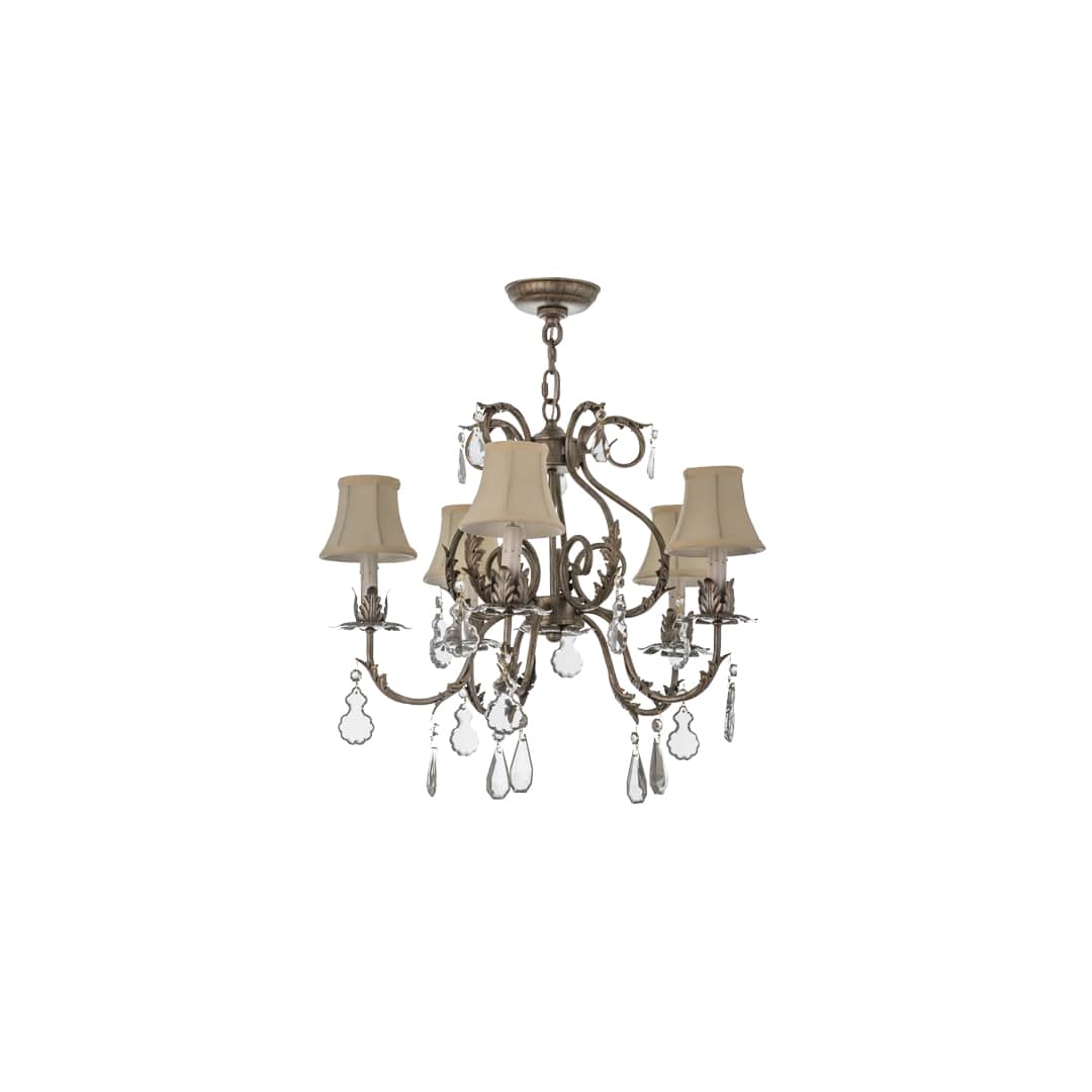 Chantilly 5 Light 24" Wide Crystal Chandelier