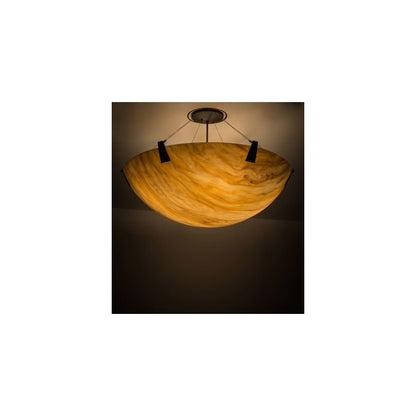 Araneta 4 Light 37" Wide Semi-Flush Bowl Ceiling Fixture - Oil Rubbed Bronze Finish - GU24 Bulb Base